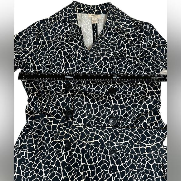 Vertigo Paris Trench Coat Women’s Giraffe Print Double Breasted Stretch Size L - Picture 5 of 9